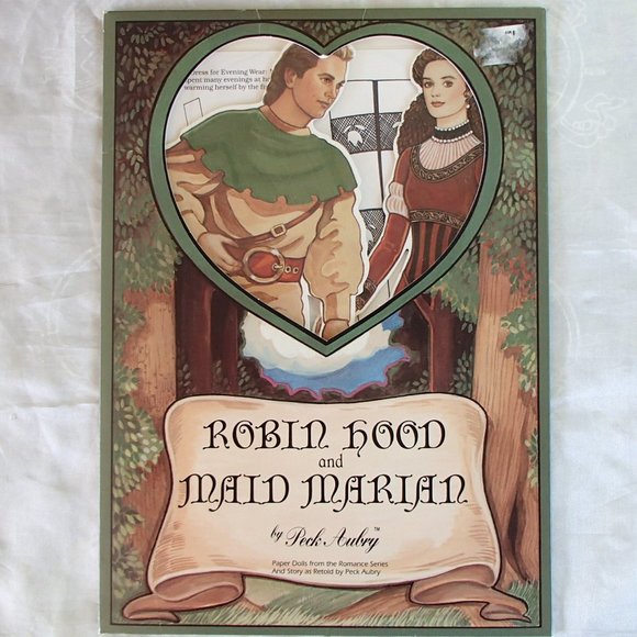 Robin Hood Maid Marian 12" Paper Doll Book Peck Aubry Collection 1994 USA Uncut - Picture 1 of 13